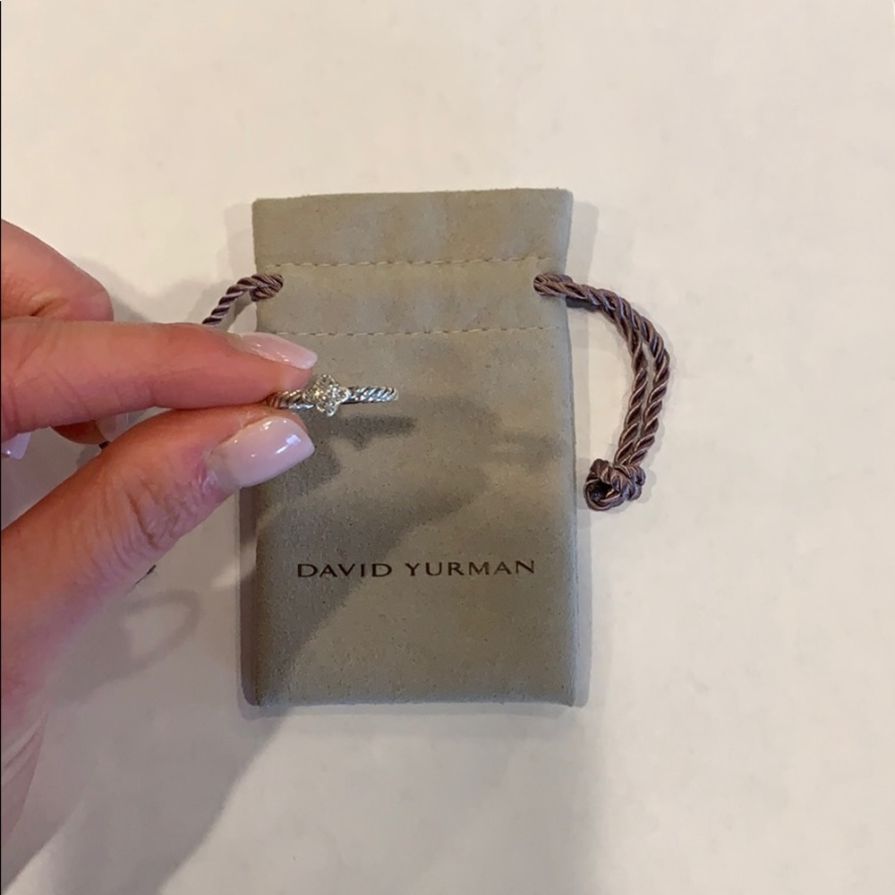 David Yurman “Quatrefoil Ring With Diamonds”